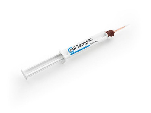 Coltene Cool Temp Natural Temporary Crown & Bridge Filling Material Refill Syringe, Natural A2 Shade, 2x8.5g