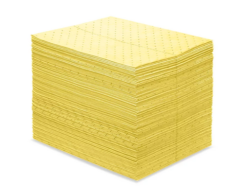 Yellow Absorbent Pads Heavy 15" x 19" case/100