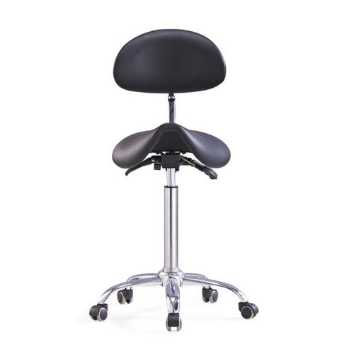 Flight Saddle Stool with Backrest