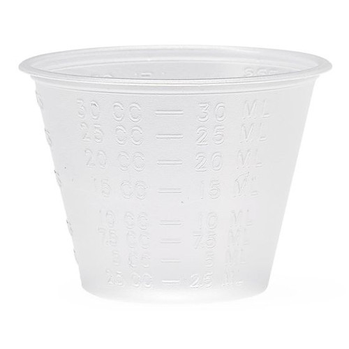 Plastic Medicine Cup 1oz, 100/sleeve