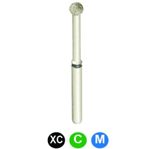 Crosstech DIamond Burs Round w/Surgical Length 801L-018, 5/pkg