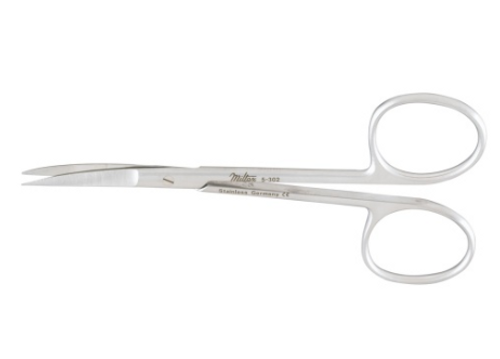 MIltex 4" Iris Scissors Curved OR Grade, each