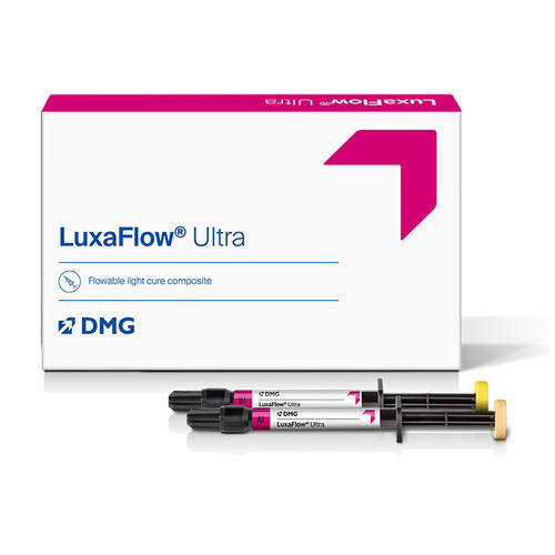 DMG LuxaFlow Ultra  Flowable Light-Cure Composite - Refill Kit, 2x1.5gm Syringe, 10 Tips