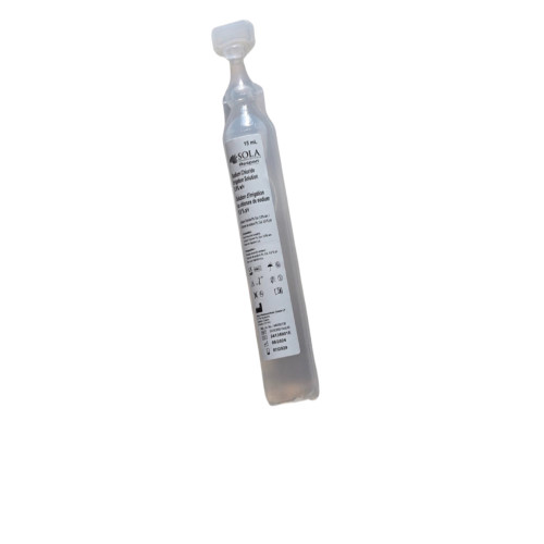 SOLA NaCl 0.9% 15ml Sterile Vials, twist cap, 25/box