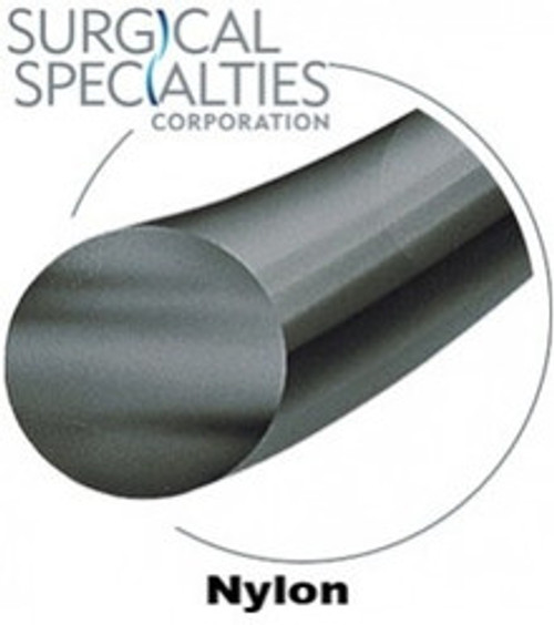 Look Suture Nylon Black Monofilament 18" 6-0 C1 3/8 circle 1279B. 12/box