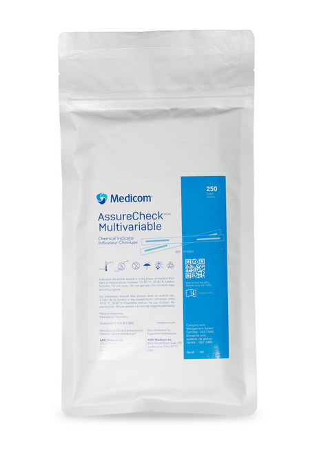 Medicom AssureCheck Multivariable Chemical Indicator, 250/bag