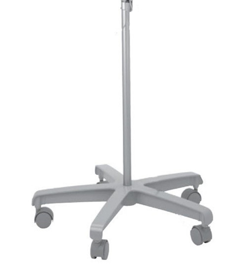 Conmed Telescopic Hyfrecator Mobile Stand , 5 Legged, Chrome, Installed Mounting Brackets