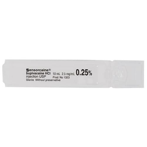 Aspen Sensorcaine 0.25% Plain SU Polyamp Duofit, 50x10ml/tray