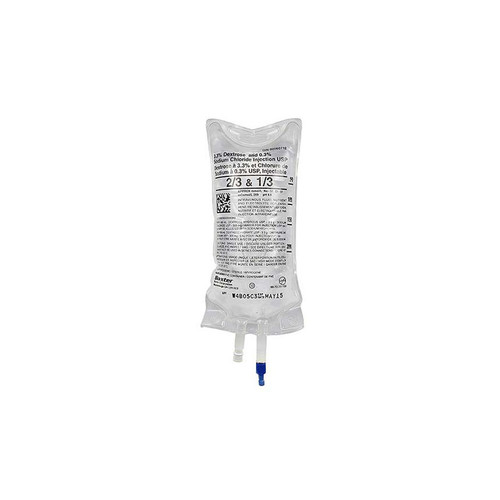 Baxter JB1033, 3.3% Dextrose and 0.3% Sodium Chloride Injection Solution 24/case