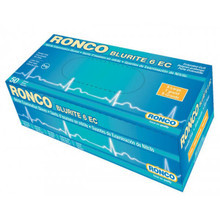 Blurite 6 mil EC Extended 12" Cuff, 8.8 g Nitrile Powder Free Exam Glove, Medium - Sold as Case of 10 boxes (50/box)