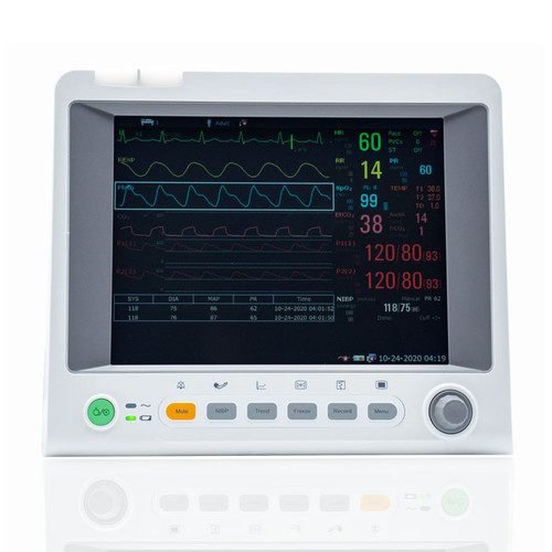Edan iM60 Monitor, 10.4" Color LCD Touchscreen, ECG, SPO2, NIBP, 2temp Sidestream CO2, Printer