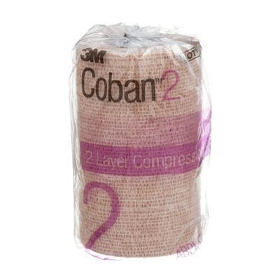 3M Coban 2 Compression Bandages 10cm x 4.5m, 32 rolls/box