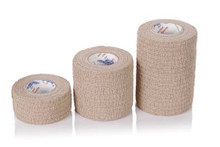 *Discontinued* AMD Ritemed Cohesive Self-Adherent Bandage , Latex, Tan 4" x 5yds Roll, Each