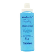 Wavelength MP Ultrasound Gel - Clear or Blue,  250ml bottle, each