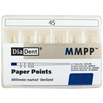 DiaDent Paper Point (mm-Marked) MP201-S6, 200/box