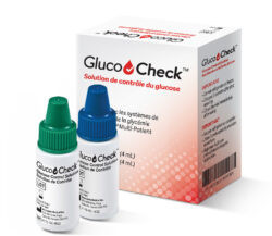 Innovatek GlucoCheck Blood Glucose Control Solution Kit A&B x 2 (4mL) vials