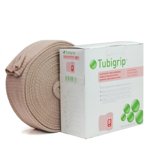 Tubigrip Multi-Purpose Tubular Bandage, Natural, Size E, Large Ankles, Medium Knees, Small Thighs 10m Roll