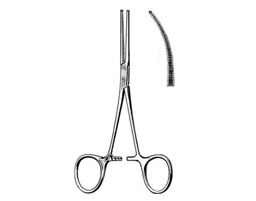 AMG Kocher Forceps 5 1/2" (14cm) OR, Straight, 1x2 Teeth, each