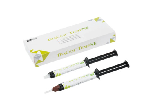 DiaDent DiaCem TempNE, Box (2 x 10g syringes, 10 x automixing tips, 2 eco tips & caps)