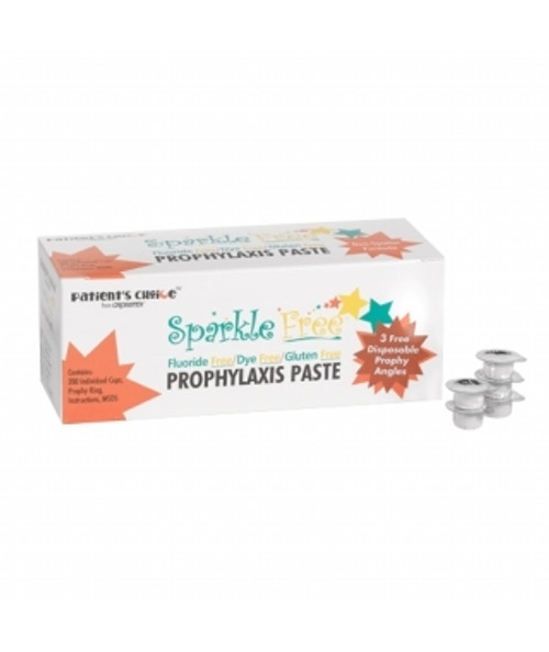 Crosstex Sparkle Fluoride Free Prophy Paste Unit Doses Cinnamon/Medium  200/box