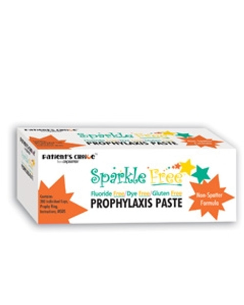 Crosstex Sparkle Fluoride Free Prophy Paste Unit Doses Fruity/Medium   200/box