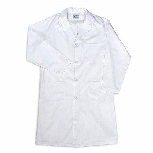 Men's / Unisex Lab Coat, With Buttons - Large