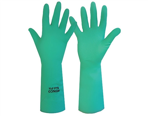 Sol-Fit Nitrile Reusable Glove, Flocklined X-Large 12/bag