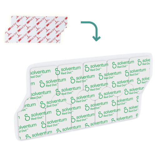 Solventum 3M™ Red Dot™ Resting EKG Electrode, 2360 (Tab Style) 100/pkg