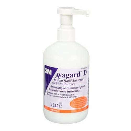 3M Avagard D Instant Hand Antiseptic, 500ml Pump Bottle