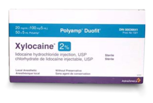 Xylocaine 2% Plain 5ml PolyAmp 50/box