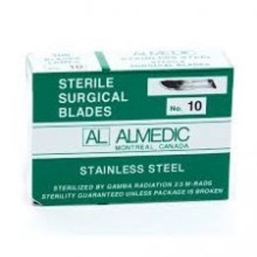 Almedic Disposable Scalpel Blade #10 100/box