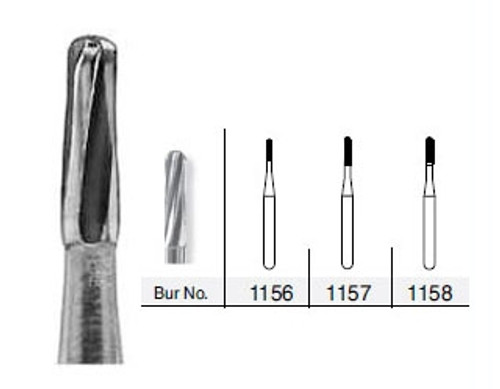 Beaver Burs Carbide Round End Fissure FG 1556, Clinic Pack 100/pkg