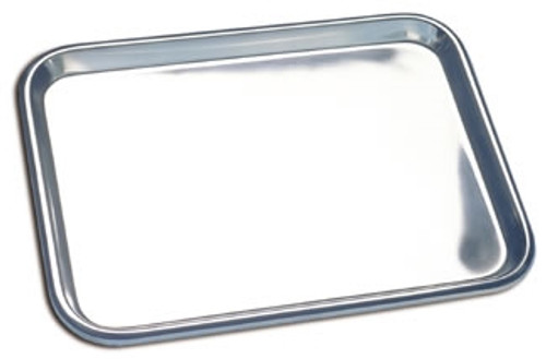 Instrument Flat Tray 15.2"L x 10.6"W x 3/4"H Stainless Steel