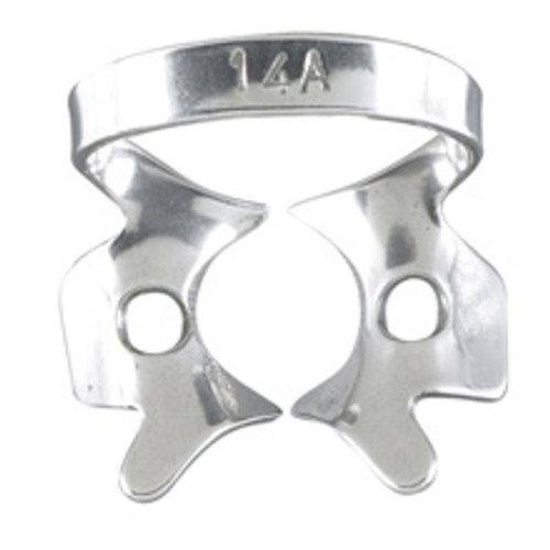 MILTEX Dental Dam Clamps 76d-14a are tooth specific and are sometimes used in pairs.