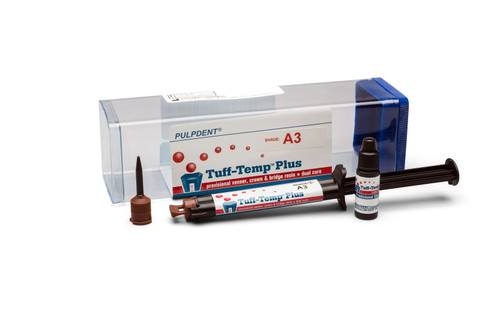 Pulpdent Tuff-Temp Plus Temporary Crown & Bridge Material, 5ml A3 Shade