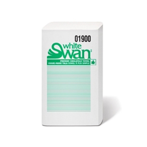 White Swan Singlefold Paper Towel 250sheets/pkg, 16pkg/case