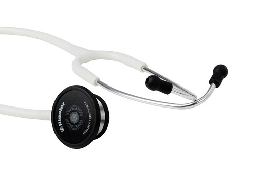 Riester duplexÃ‚Â®2.0 Stethoscope with Stainless Steel Chest-Piece, White Tubing
