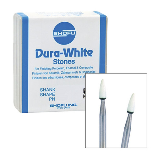 Shofu Dura-White Polishing Stones FG CY2 12/box - Valuemed