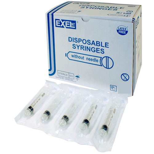 Exel Syringe 10cc-12cc Luer Lock w/Cap 100/box