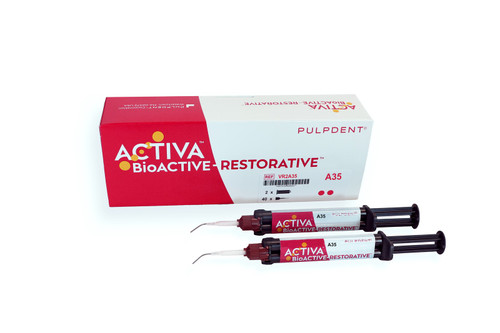 PulpDent ACTIVA BioACTIVE  Restorative Value Refill A3.5 Shade, 2x5mL + 40 tips