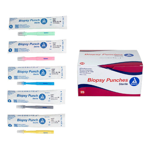 Dynarex Disposable Biopsy Punches, Sterile, 4.0mm 25/box