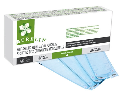 Aurelia Sterilization Pouches 12" x 18" 100/box Aurelia Sterilization Pouches 12" x 18" 100/box