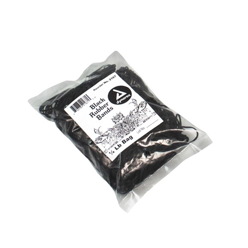 Black Rubber Bands 1/4lb Bag (Approx 600 Bands) Fits Tattoo Machines Using Size #12 & #13
