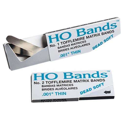 Young Dental HO Bands Tofflemire Matrix Bands Dead Soft #2 Mod Wide 100/pkg