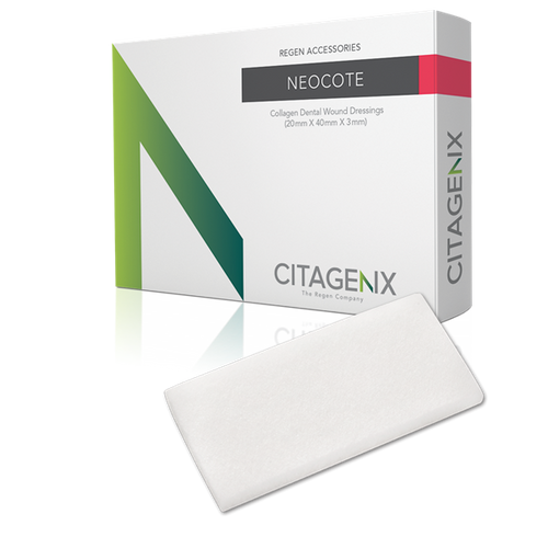 Citagenix NeoCote is a thick sponge shape that protects soft tissue that can be cut to shape and size.
