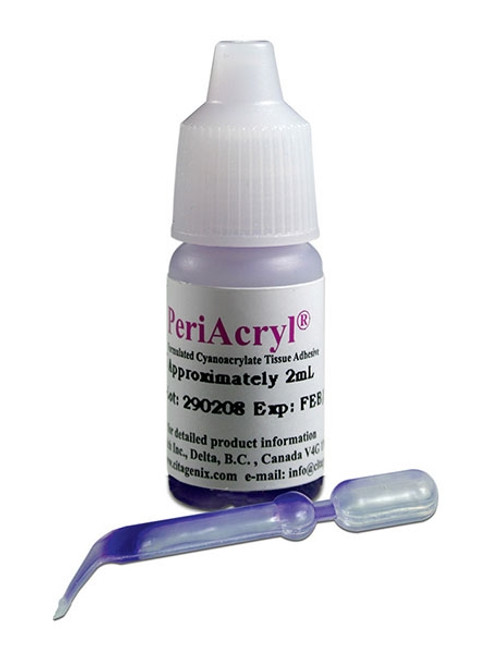 PeriAcryl Regular Viscosity Adhesive Violet 5ml w/50 Pipettes & Tray