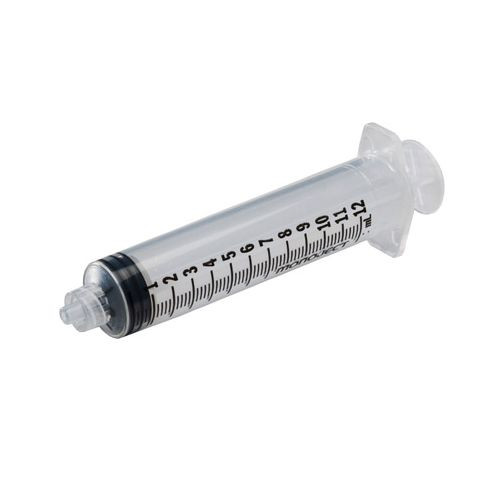 Monoject syringe 12cc Luer lock without needle 80/box