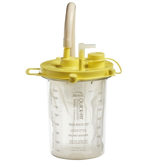 1500cc Reusable Outer Cannister with Attached Yellow Stockcock Bracket