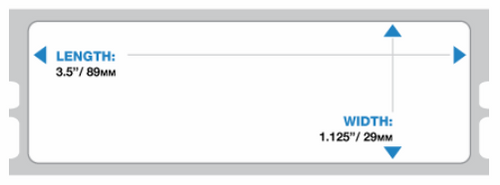 Generic DYMO Address Labels, 1-1/8" x 3-1/2" 350/roll