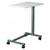 Overbed Table Base, Gray Laminate Top, Gray Epoxy Finish on Base-2